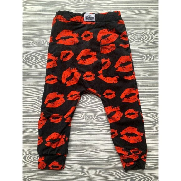 Posh Kiddos Zipper Joggers Kisses 2T - Picture 2 of 9